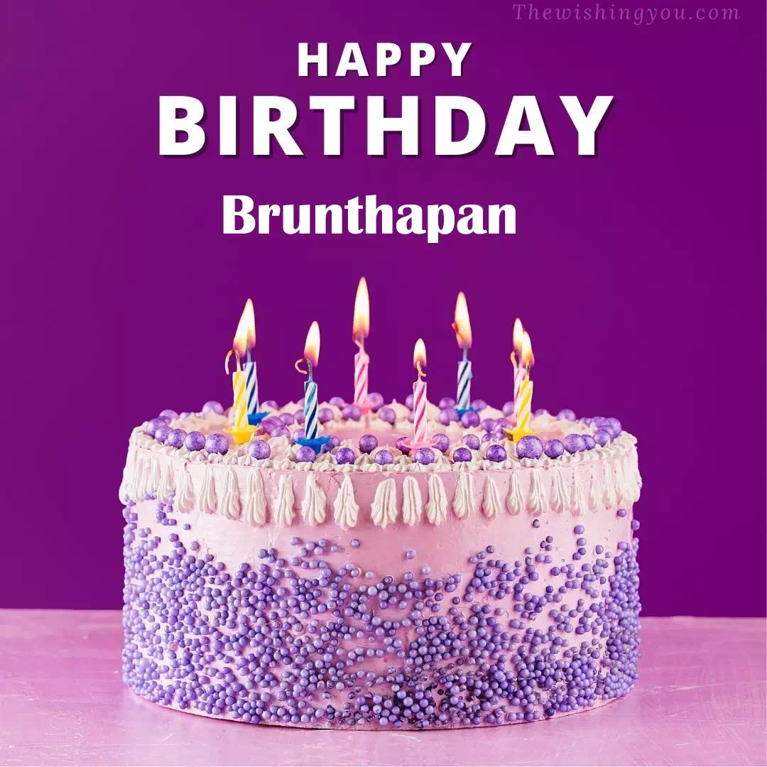 Happy Birthday Brunthapan written on image