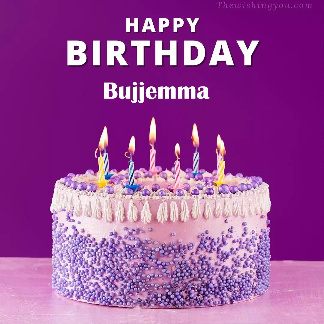 Happy Birthday Bujjemma written on image