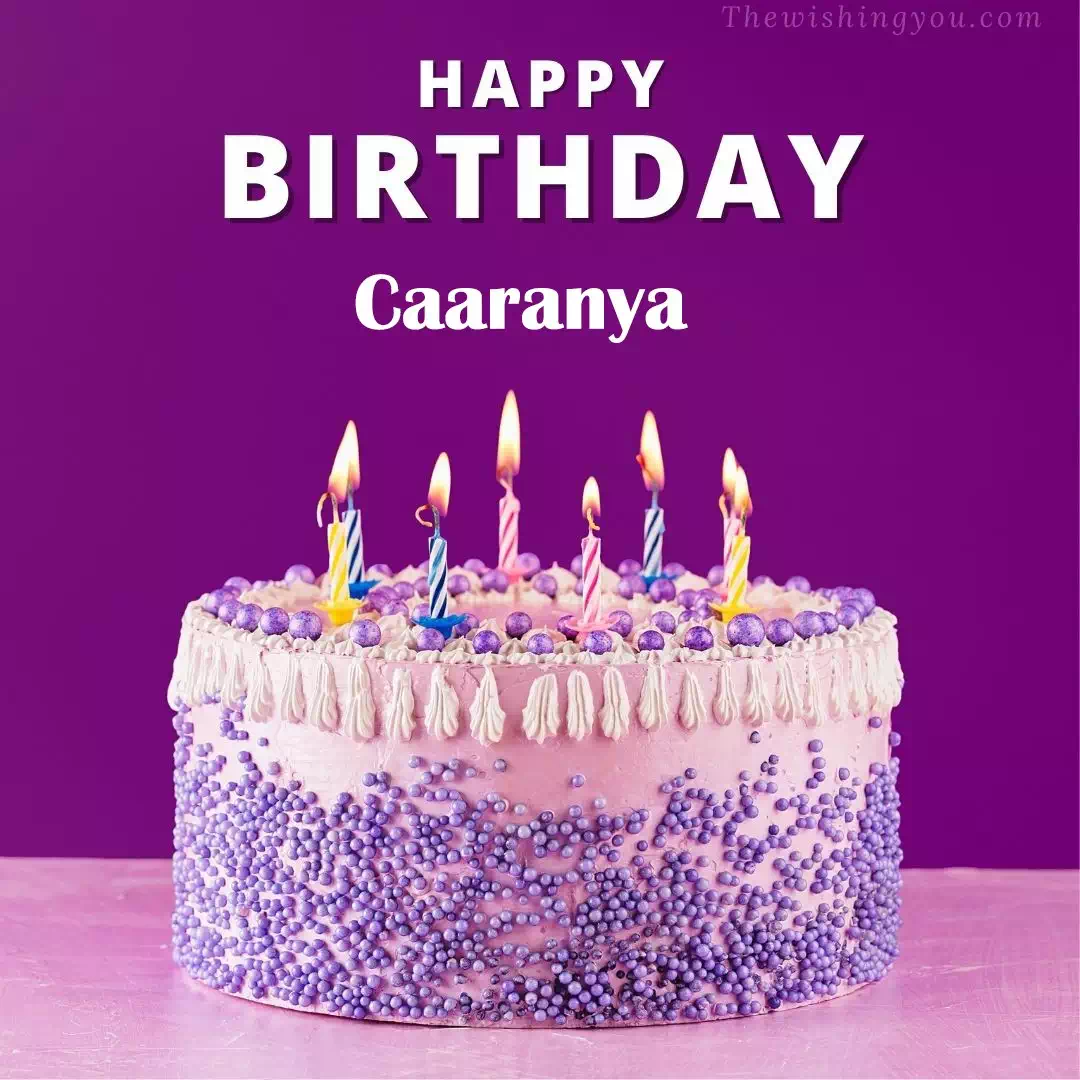 Happy Birthday Caaranya written on image