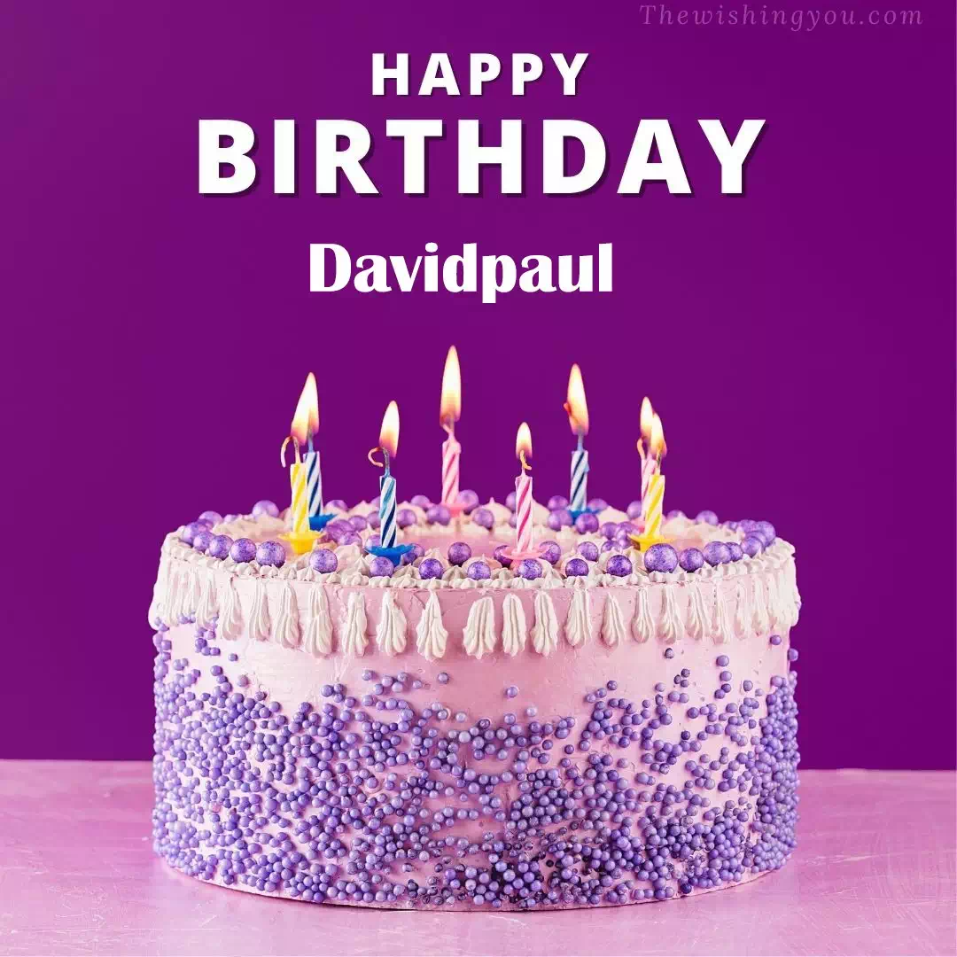 Happy Birthday Davidpaul written on image