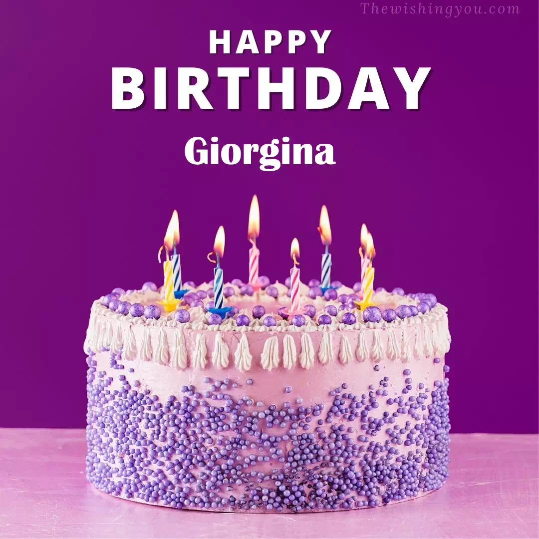 100+ HD Happy Birthday Giorgina Cake Images And Shayari