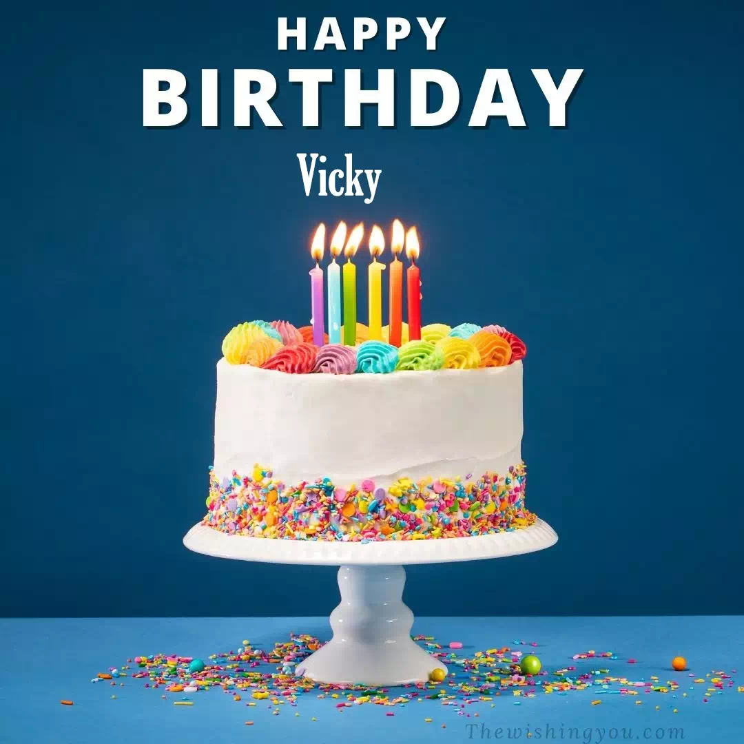 ▷ Happy Birthday Vicky GIF 🎂 Images Animated Wishes【27 GiFs】