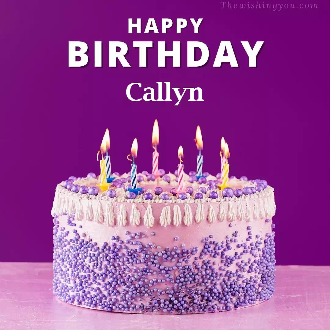 Happy Birthday Callyn written on image 4