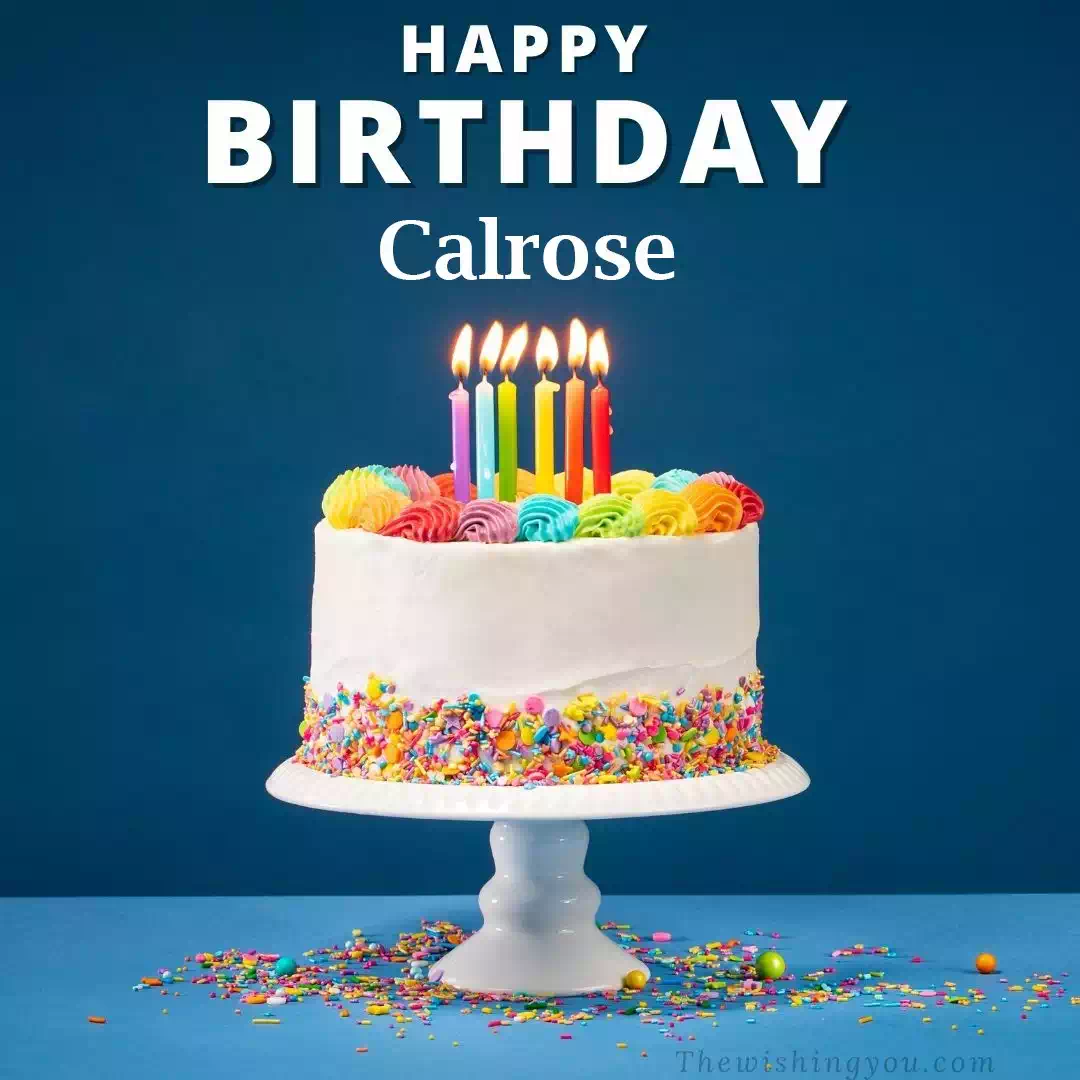 Happy Birthday Calrose written on image 3