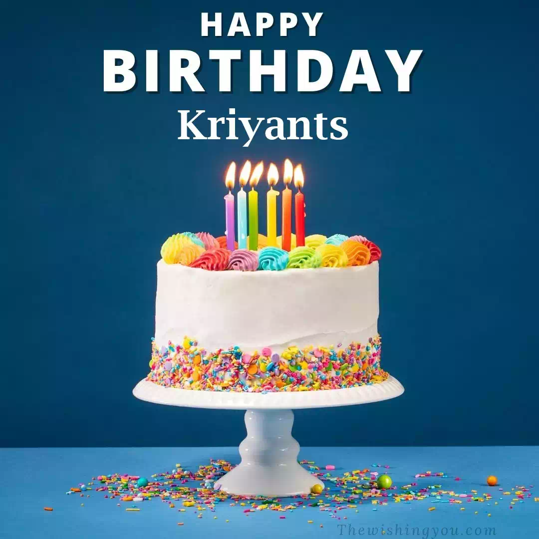 Happy Birthday Kriyants written on image 3
