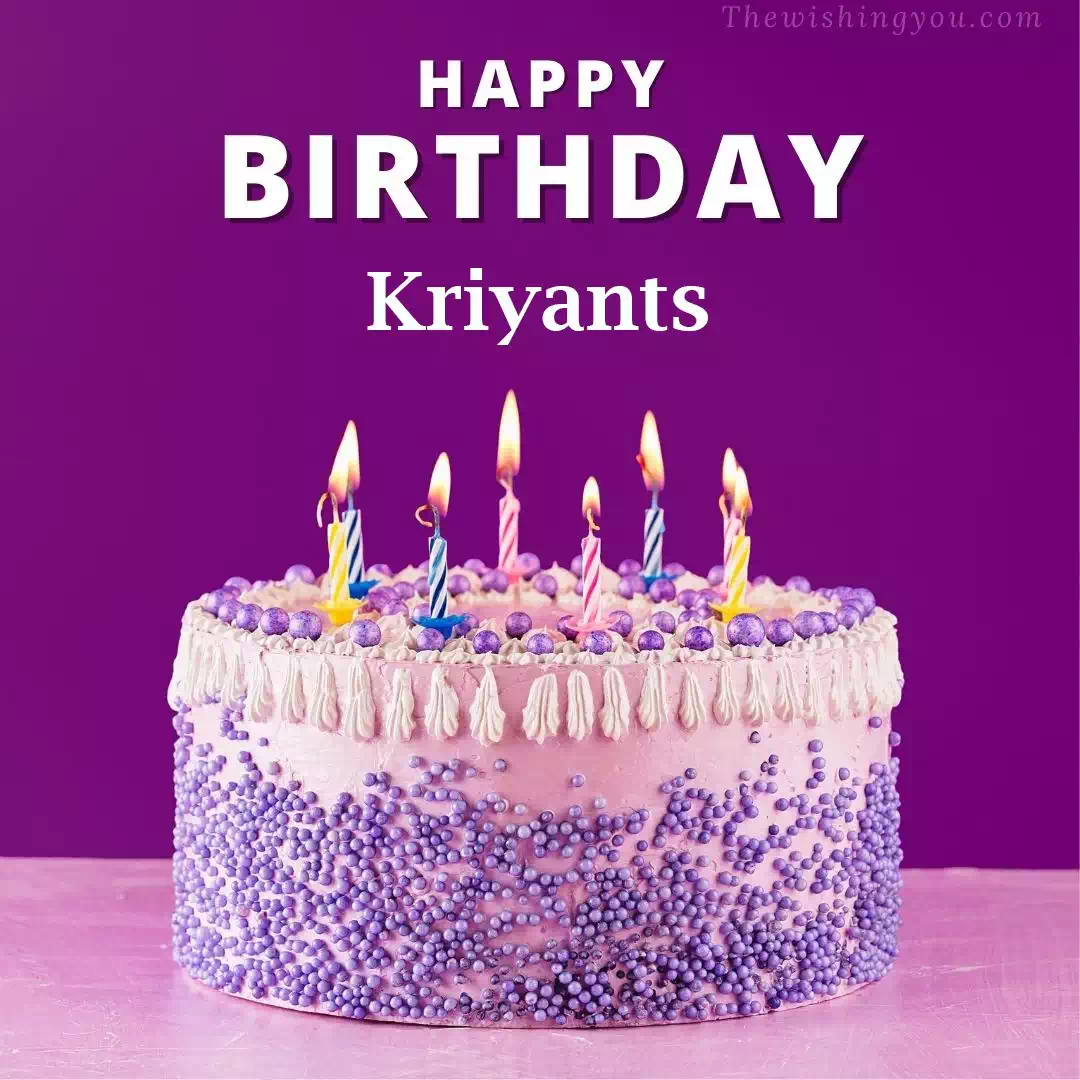 Happy Birthday Kriyants written on image 4