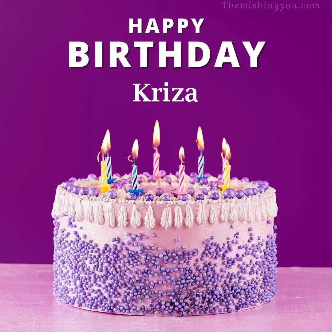 Happy Birthday Kriza written on image 4