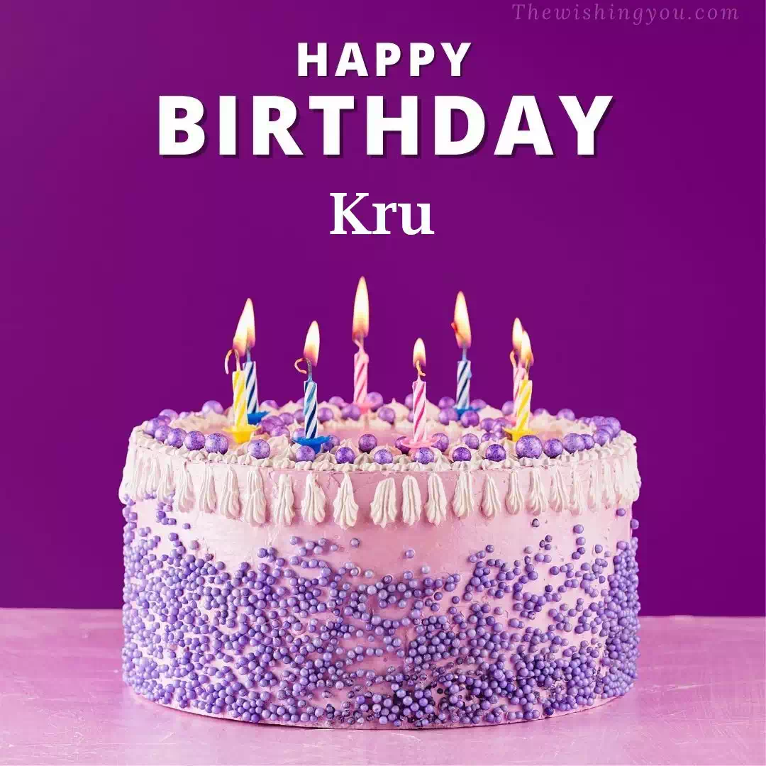 Happy Birthday Kru written on image 4
