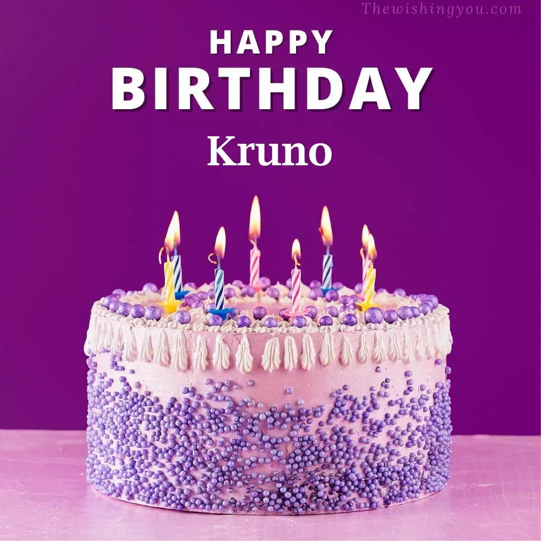 Happy Birthday Kruno written on image 4