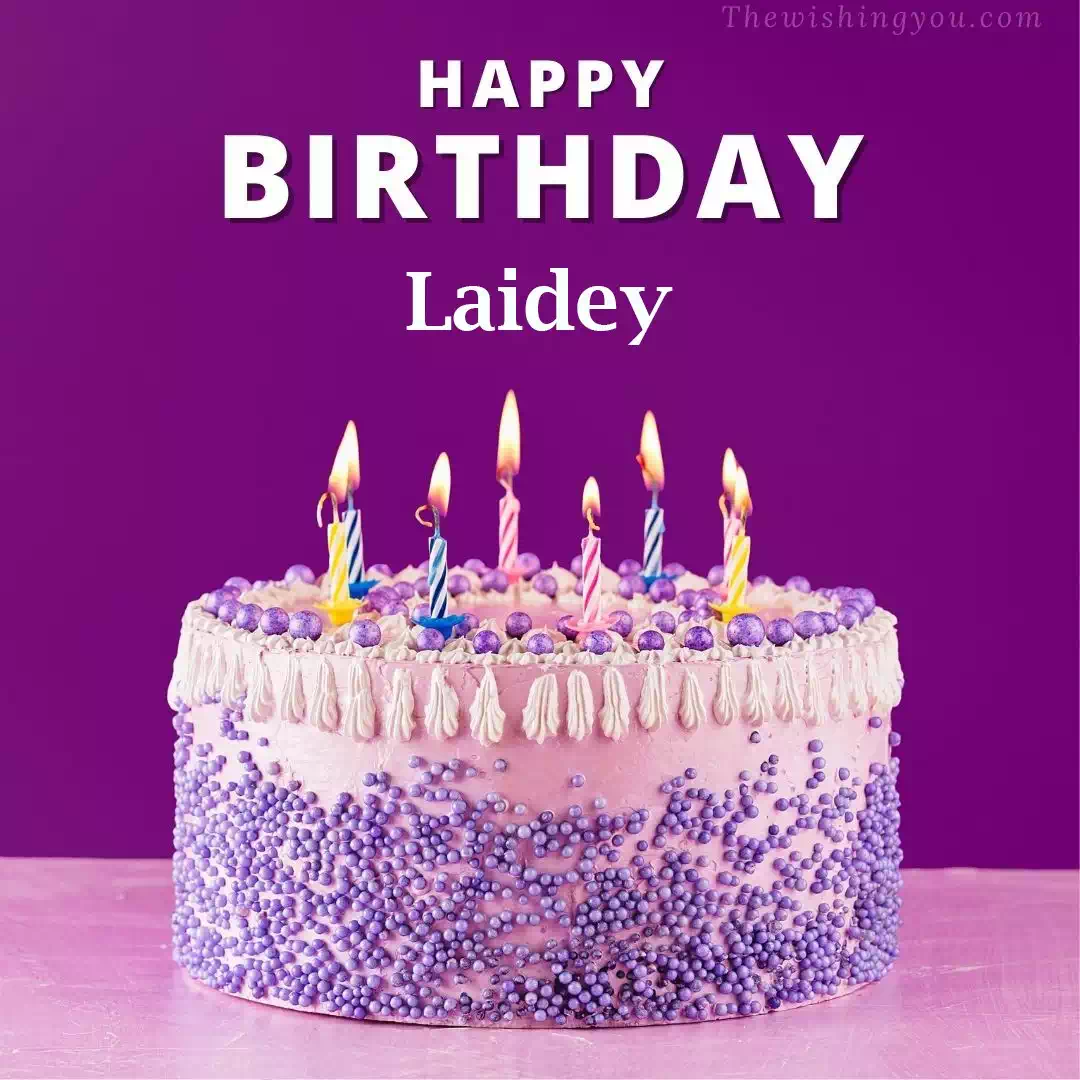 Happy Birthday Laidey written on image 4