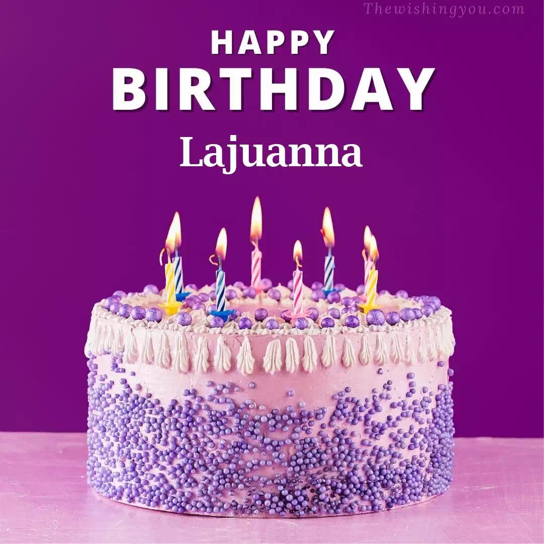 Happy Birthday Lajuanna written on image 4