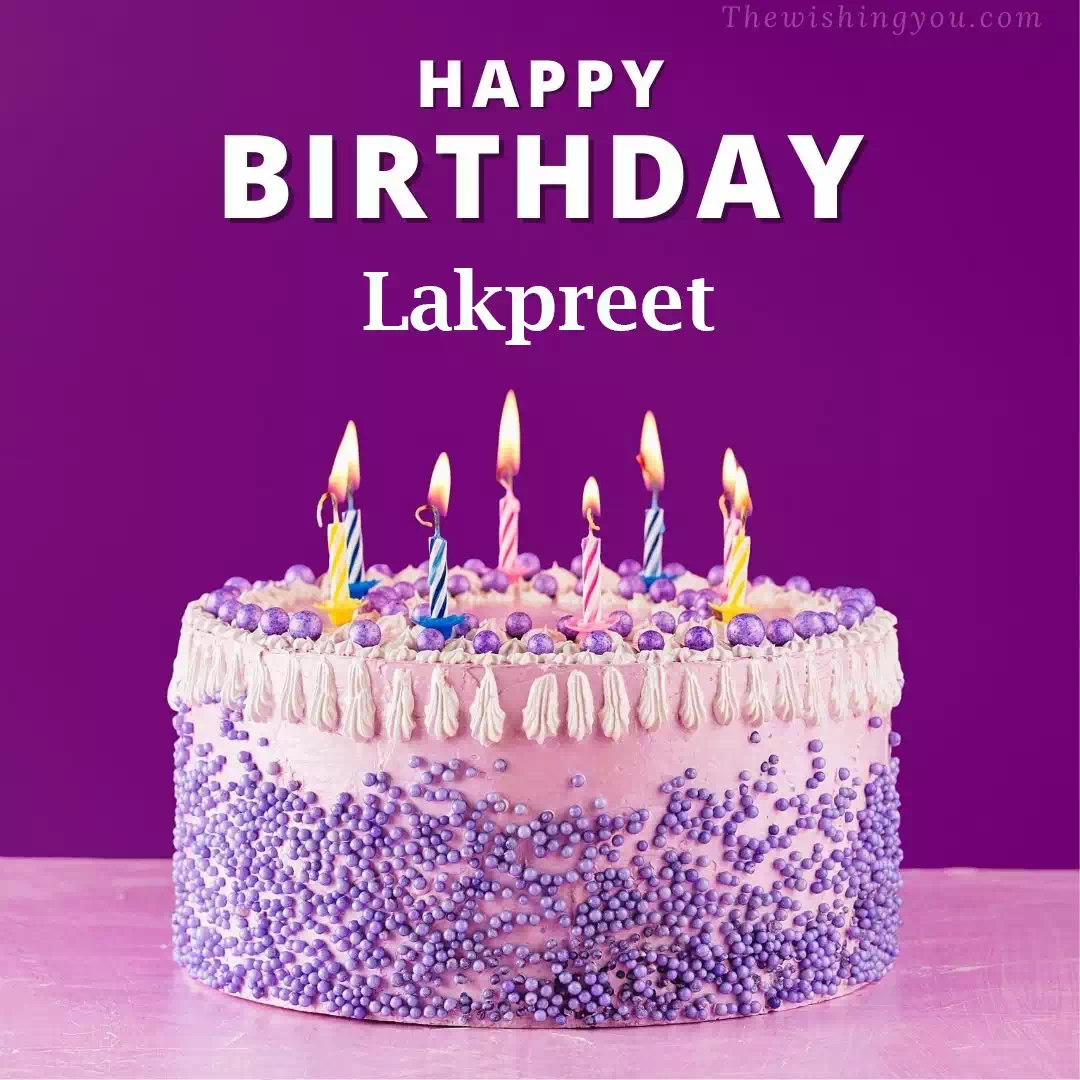 Happy Birthday Lakpreet written on image 4