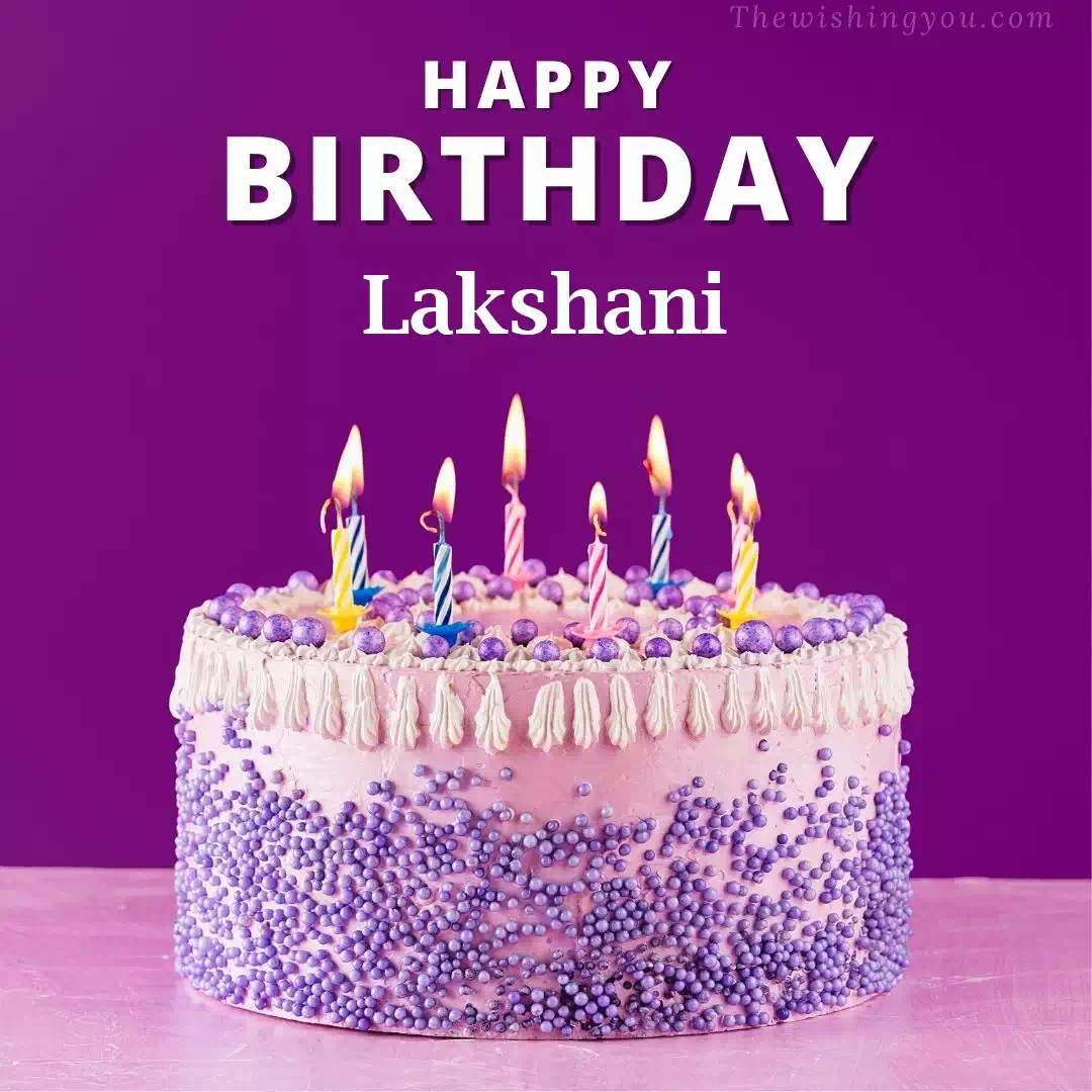 Happy Birthday Lakshani written on image 4
