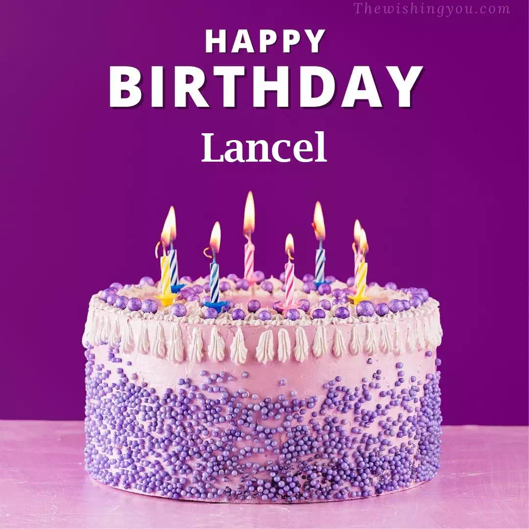 Happy Birthday Lancel written on image 4