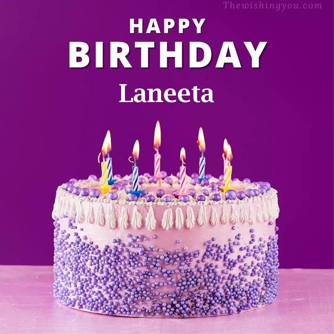 Happy Birthday Laneeta written on image 4