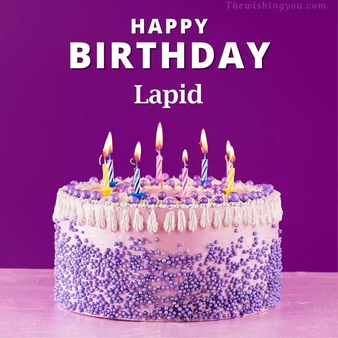 Happy Birthday Lapid written on image 4