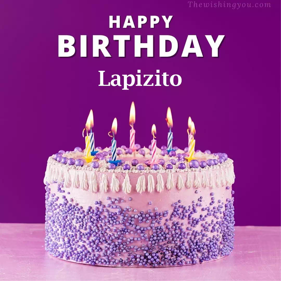 Happy Birthday Lapizito written on image 4