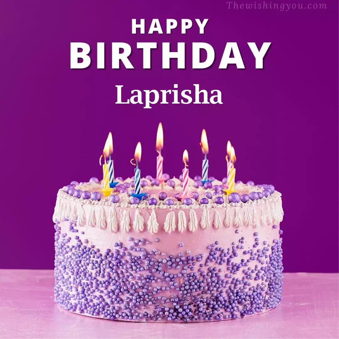 Happy Birthday Laprisha written on image 4