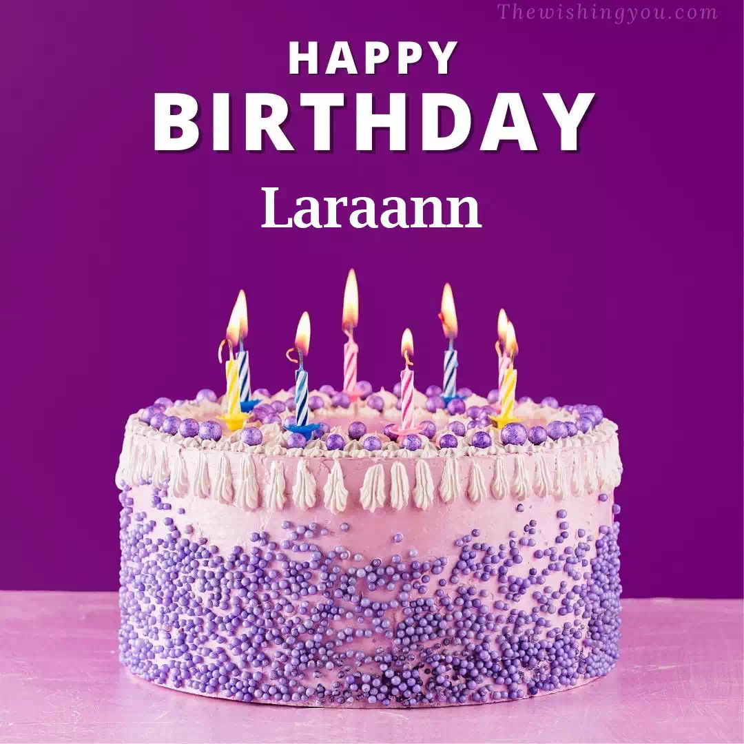 Happy Birthday Laraann written on image 4