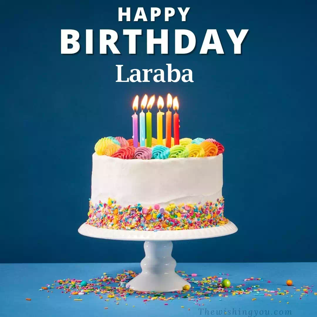 Happy Birthday Laraba written on image 3