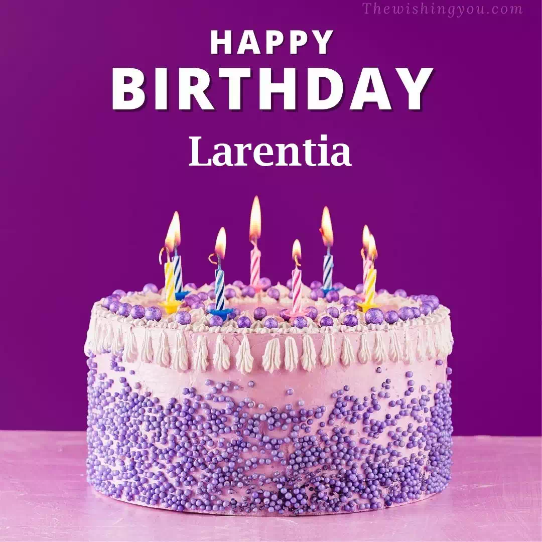 Happy Birthday Larentia written on image 4