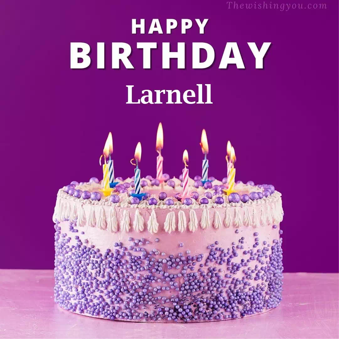 Happy Birthday Larnell written on image 4