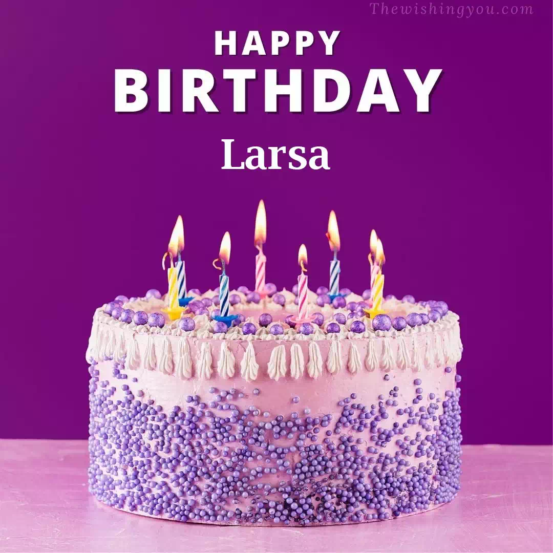 Happy Birthday Larsa written on image 4