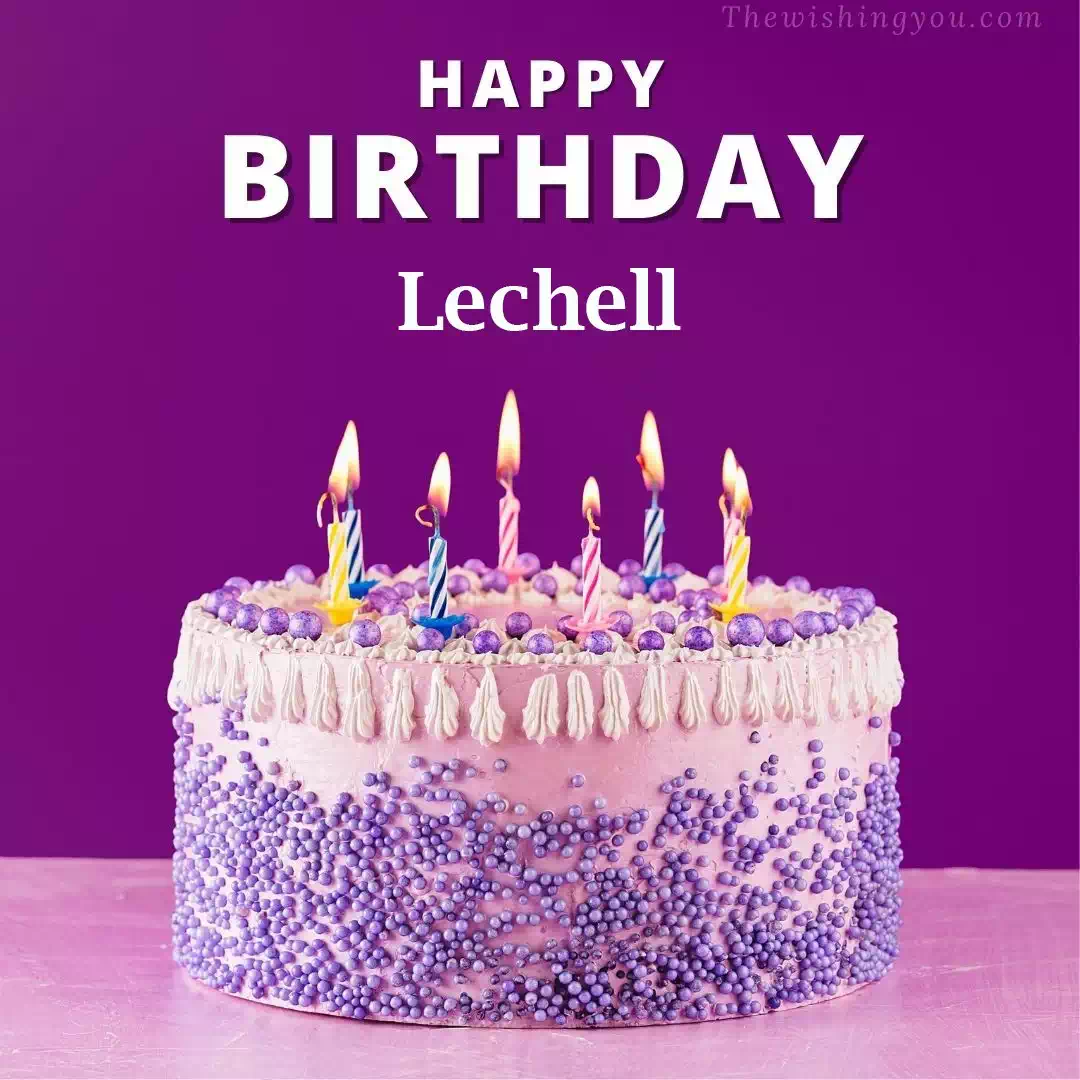 Happy Birthday Lechell written on image 4