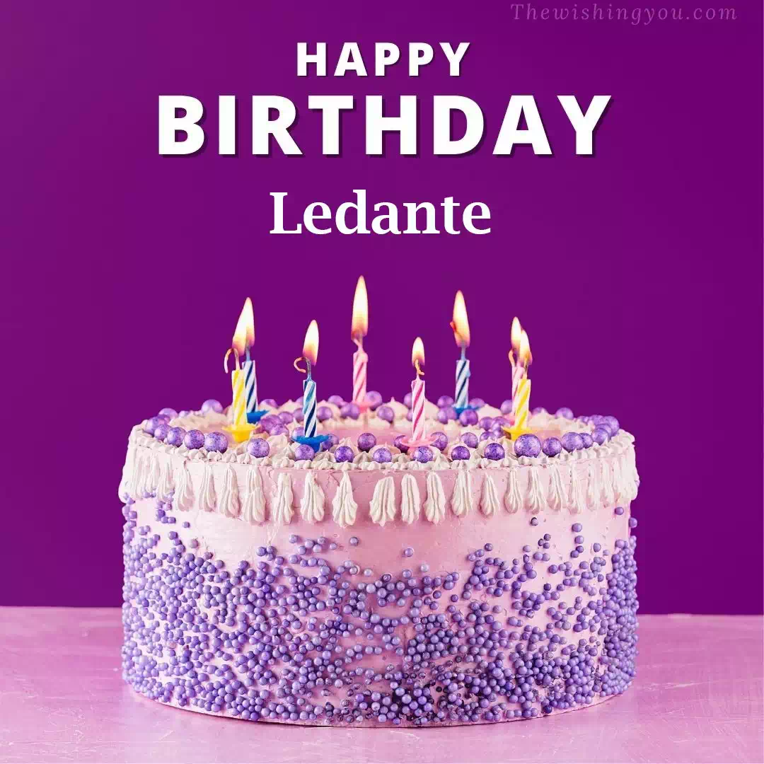 Happy Birthday Ledante written on image 4
