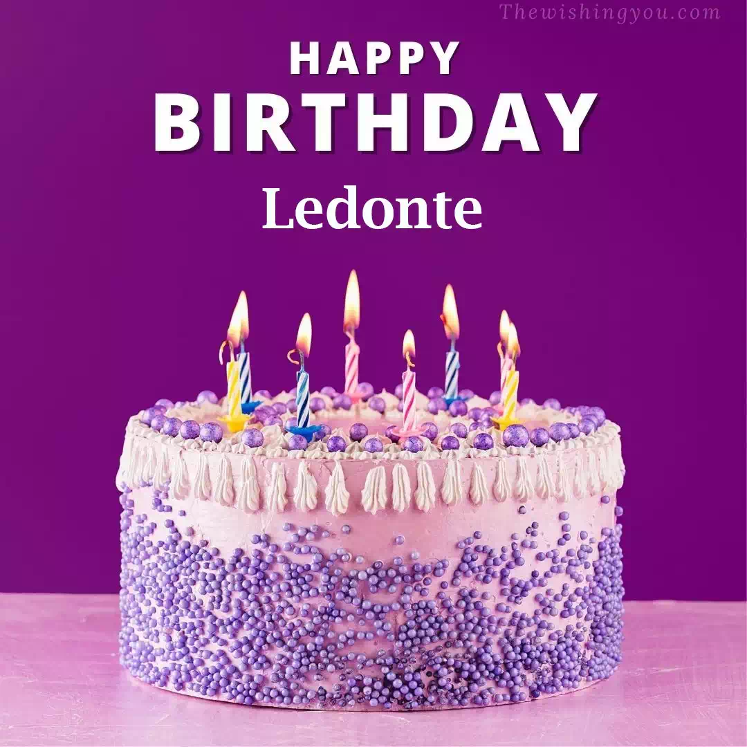 Happy Birthday Ledonte written on image 4