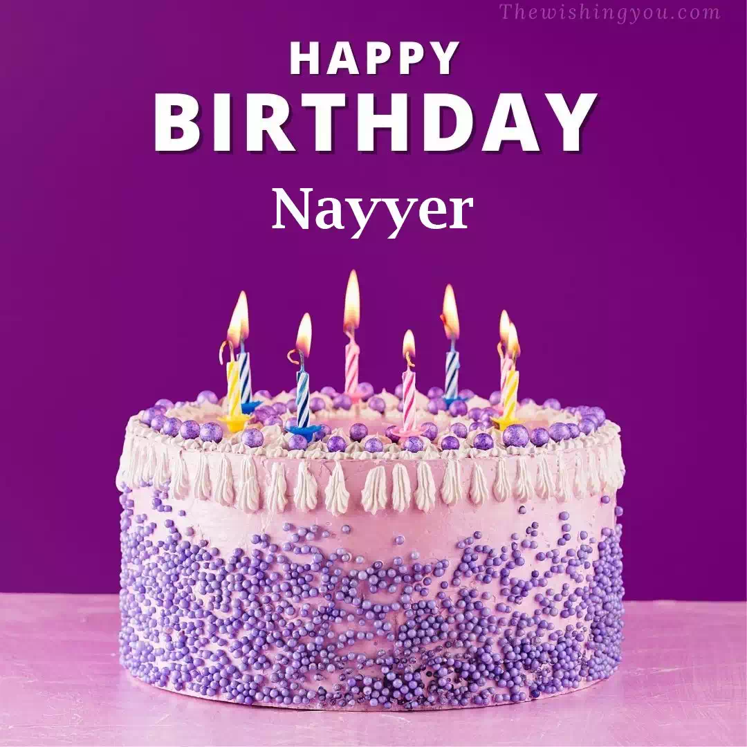 Happy Birthday Nayyer written on image 4