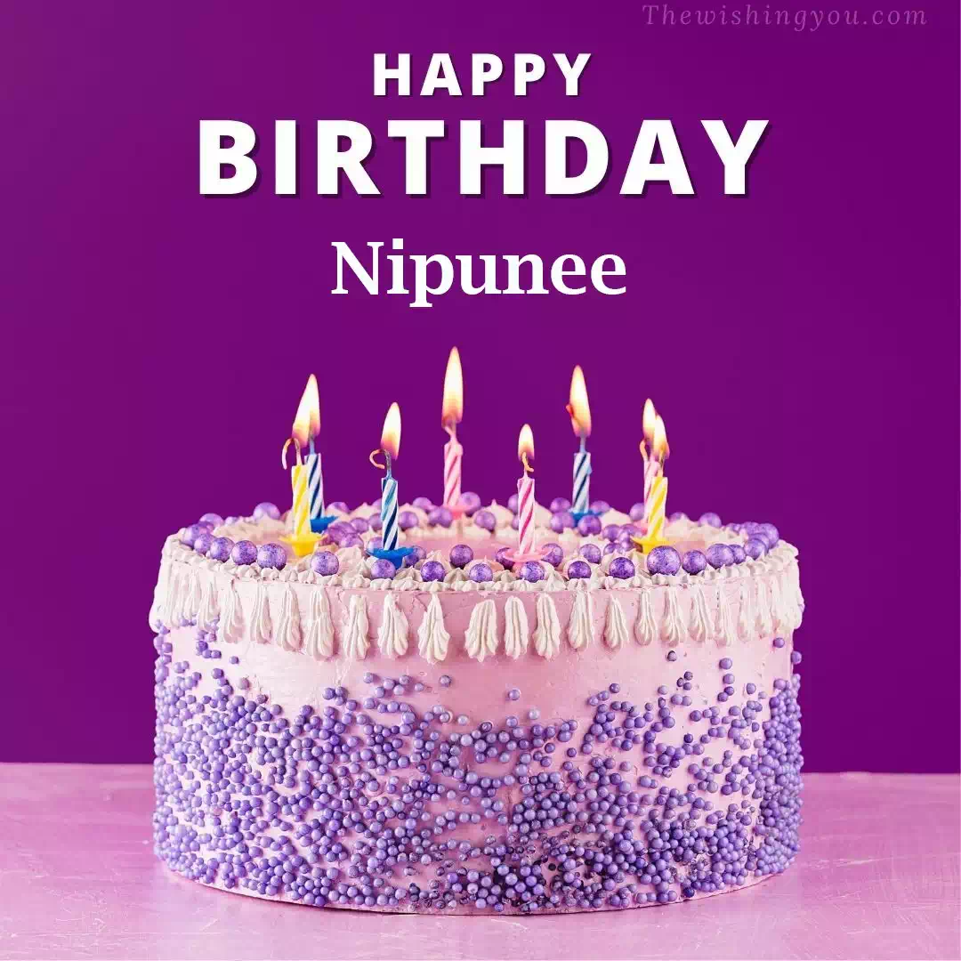 Happy Birthday Nipunee written on image 4