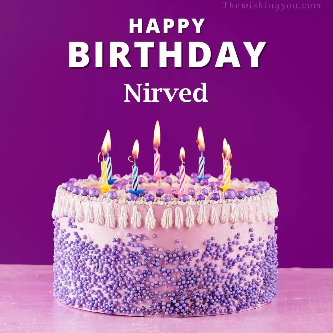Happy Birthday Nirved written on image 4