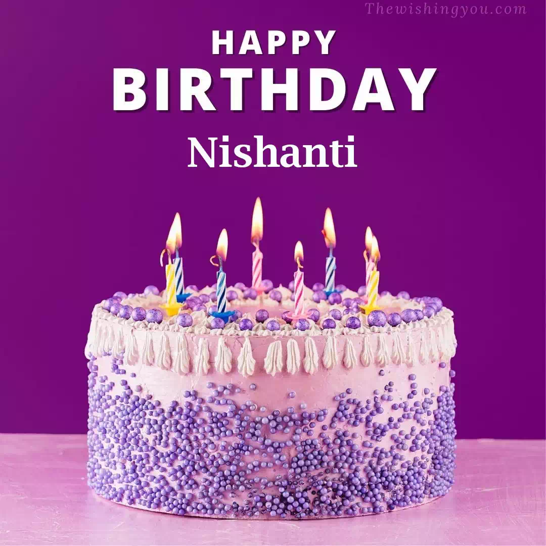 Happy Birthday Nishanti written on image 4