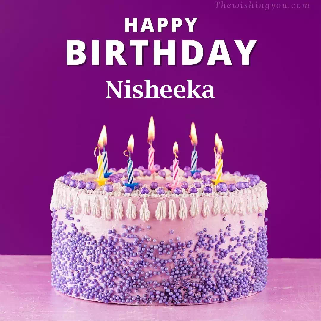 Happy Birthday Nisheeka written on image 4