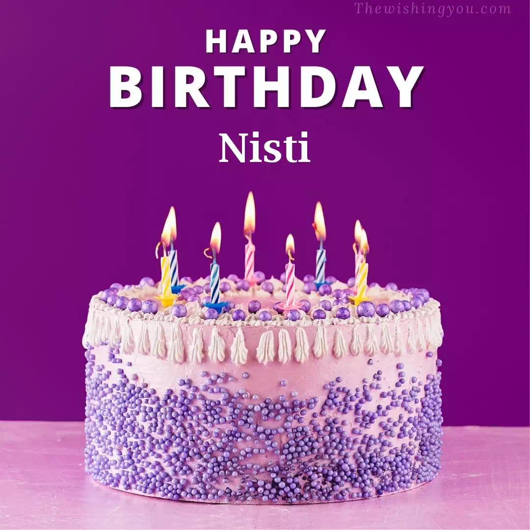Happy Birthday Nisti written on image 4