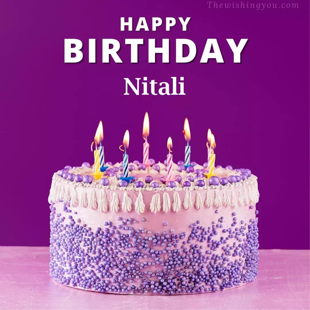 Happy Birthday Nitali written on image 4