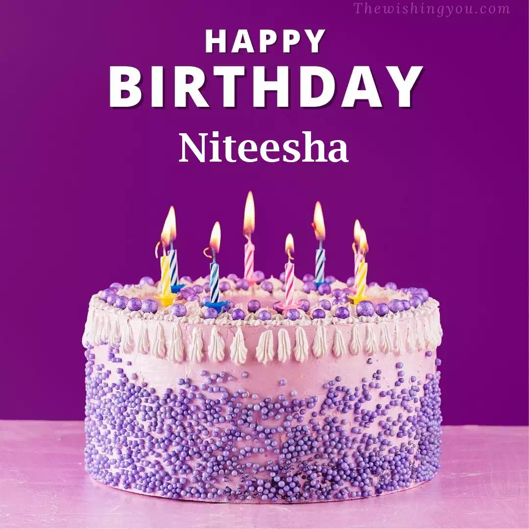 Happy Birthday Niteesha written on image 4