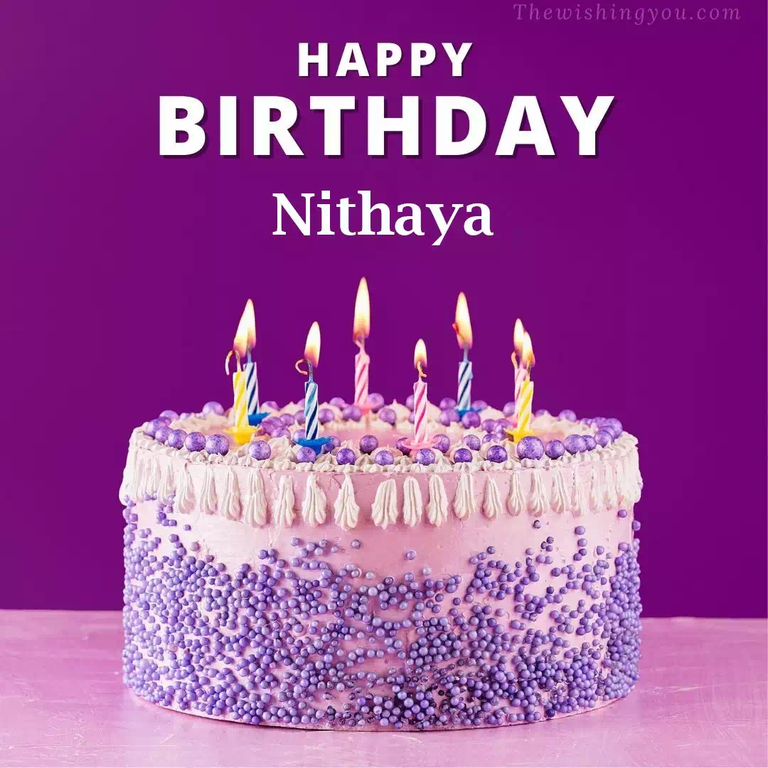 Happy Birthday Nithaya written on image 4