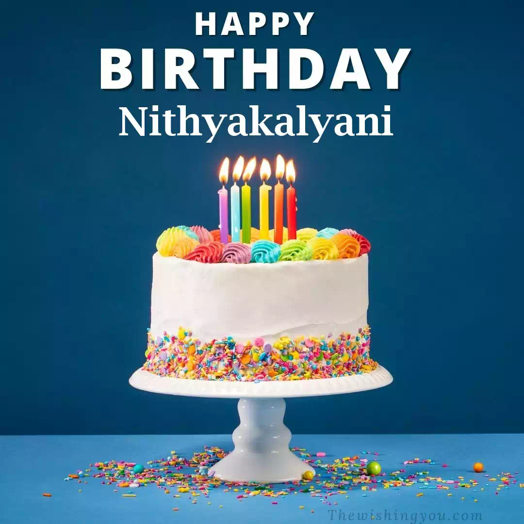 Happy Birthday Nithyakalyani written on image 3