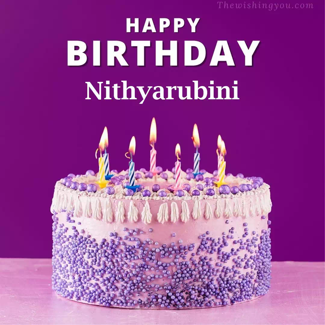 Happy Birthday Nithyarubini written on image 4