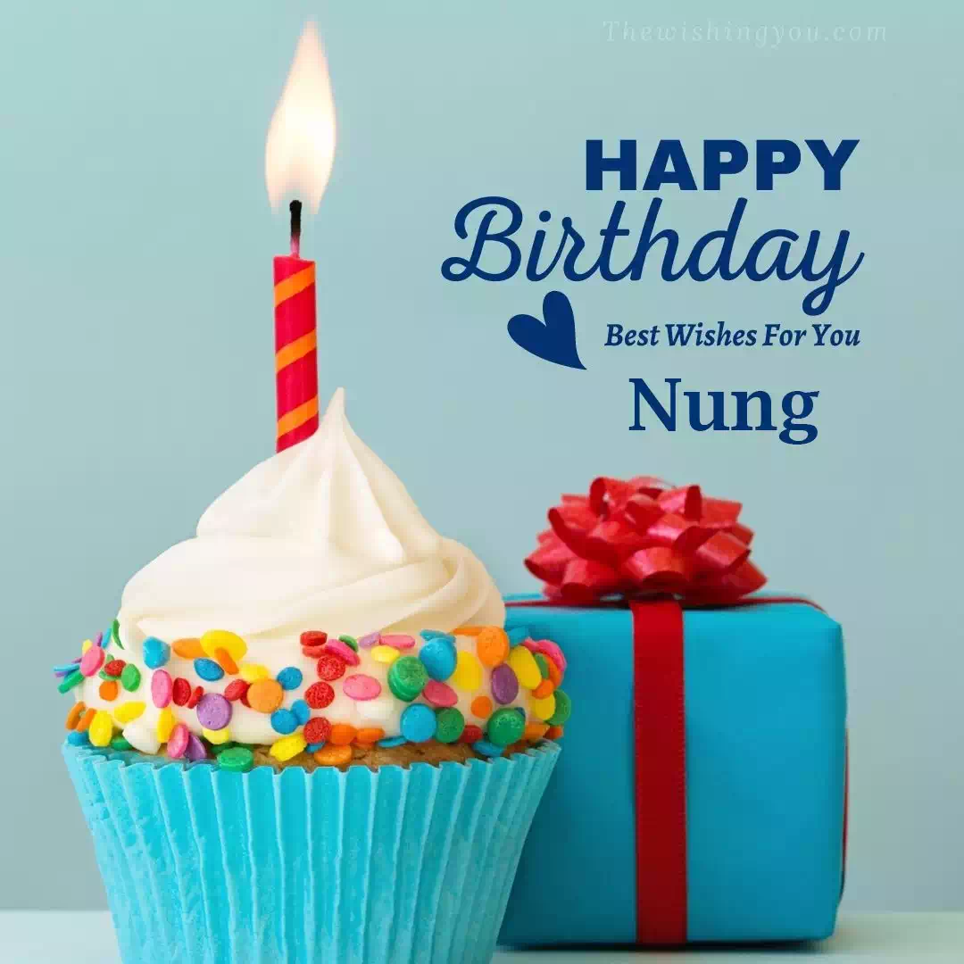 Happy Birthday Nung written on image 1