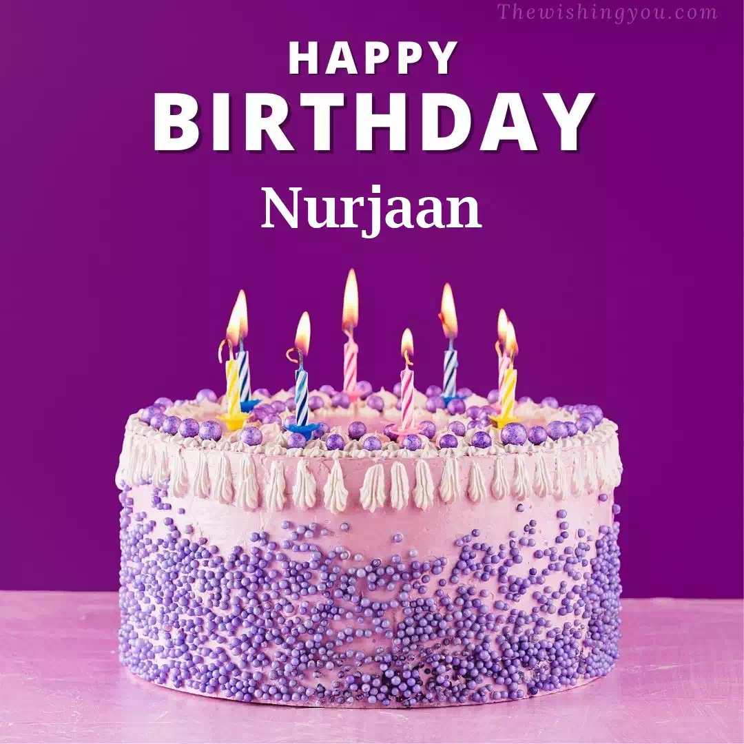 Happy Birthday Nurjaan written on image 4