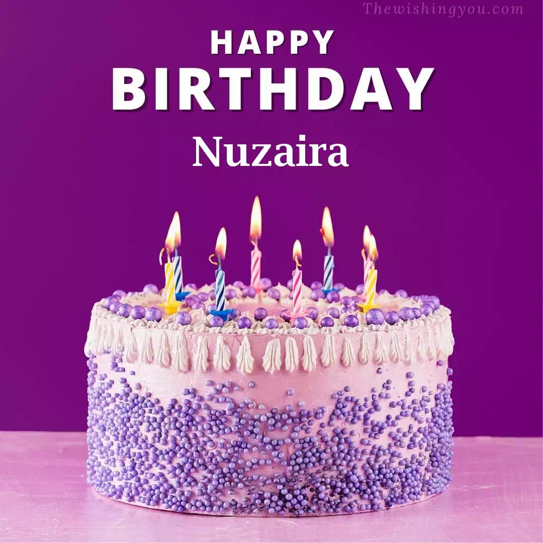Happy Birthday Nuzaira written on image 4