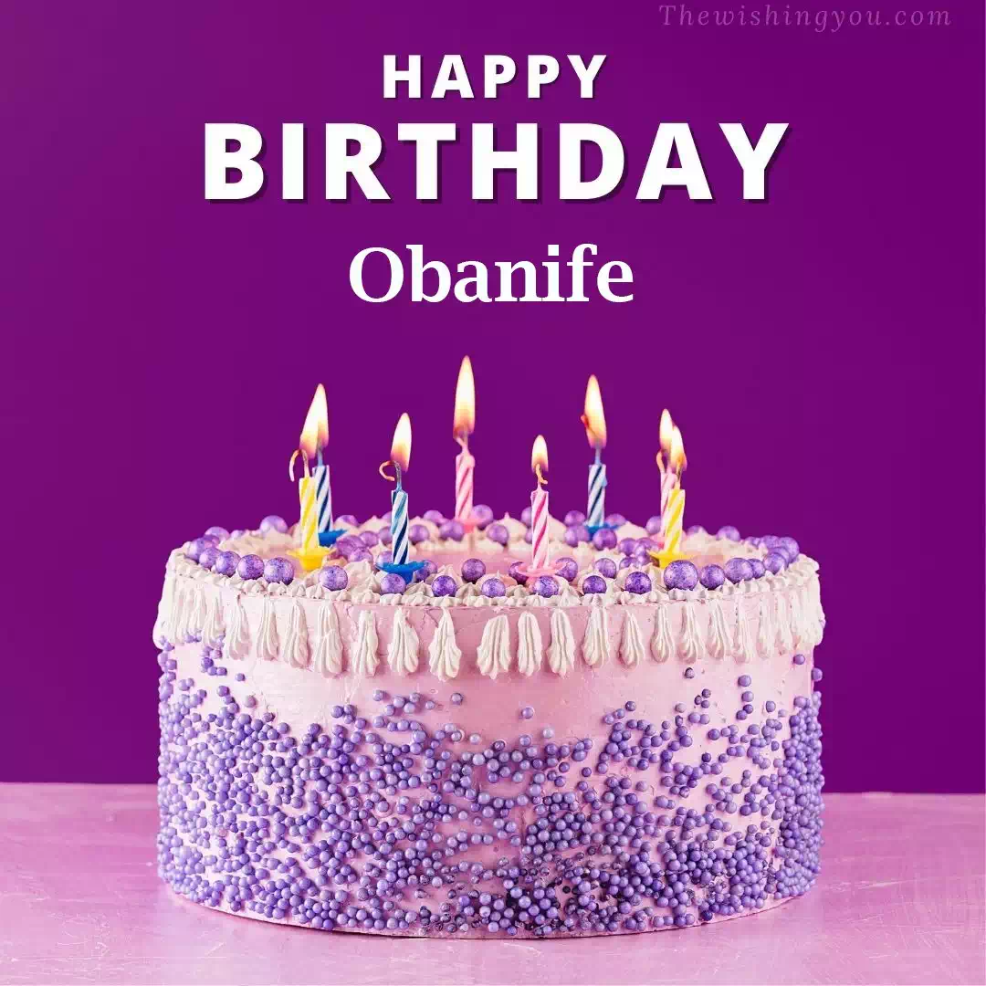 Happy Birthday Obanife written on image 4