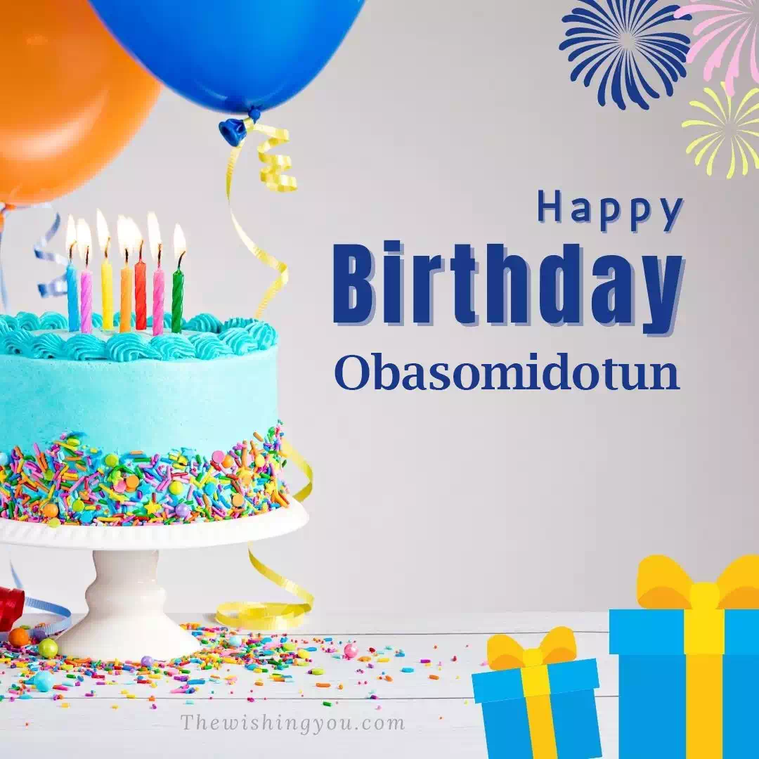 Happy Birthday Obasomidotun written on image 2