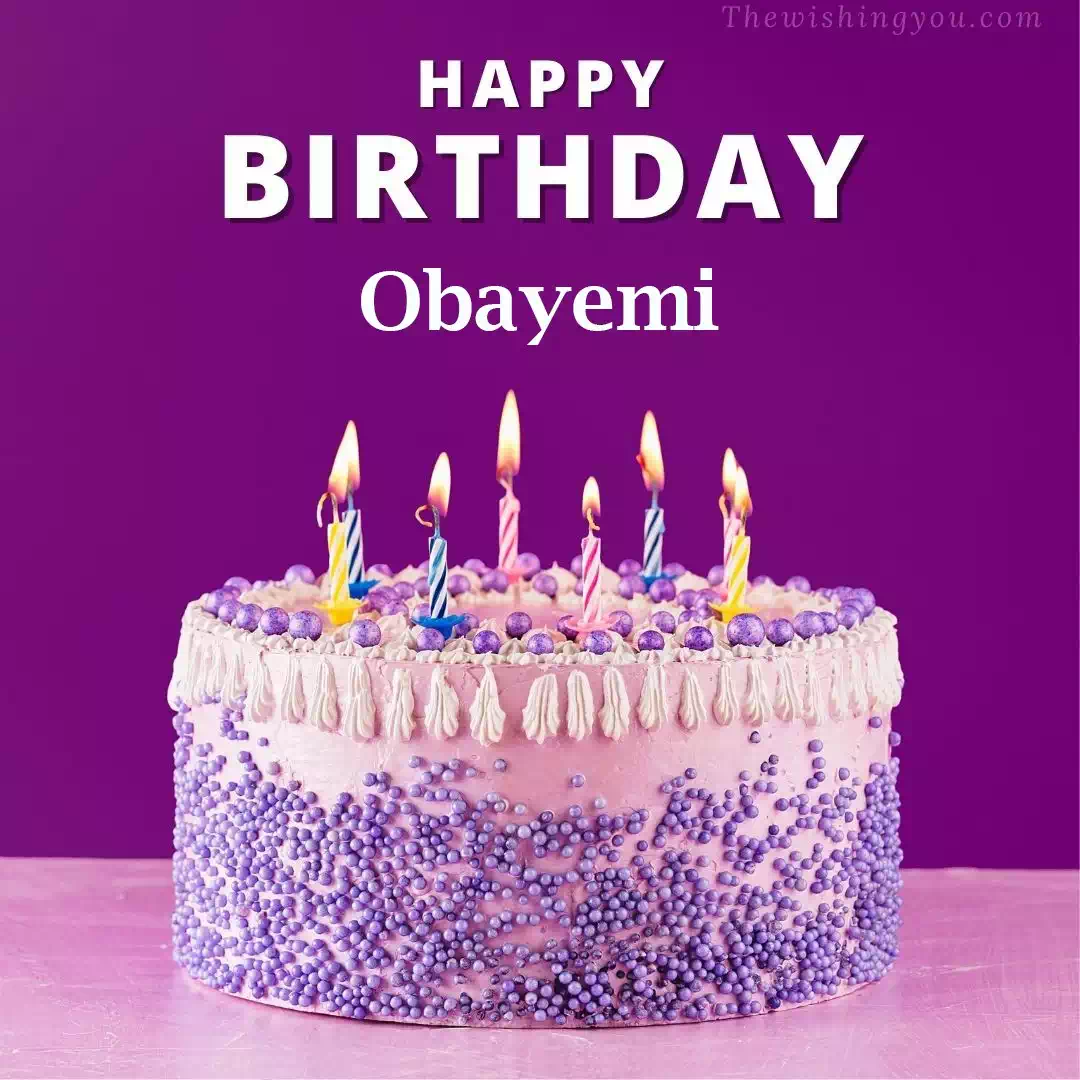 Happy Birthday Obayemi written on image 4