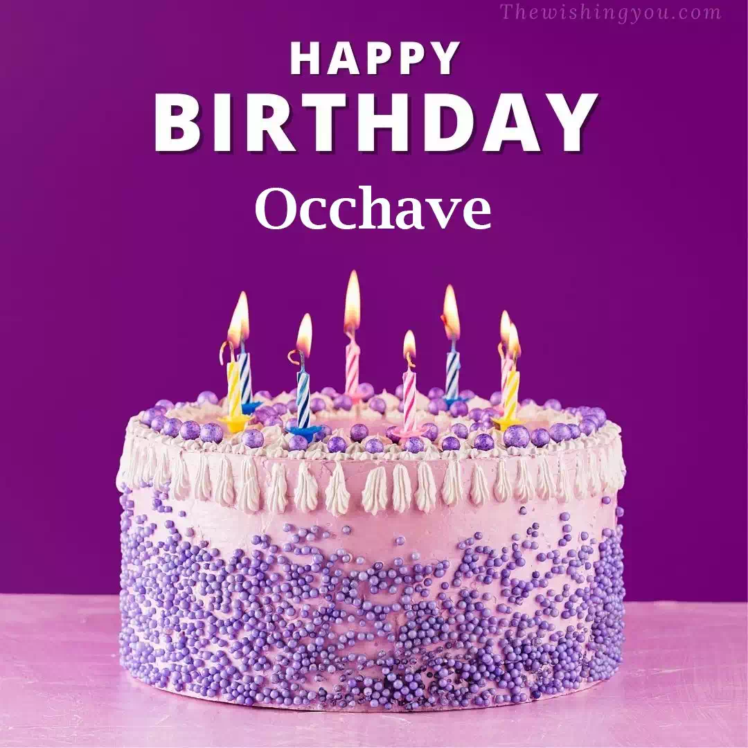 Happy Birthday Occhave written on image 4