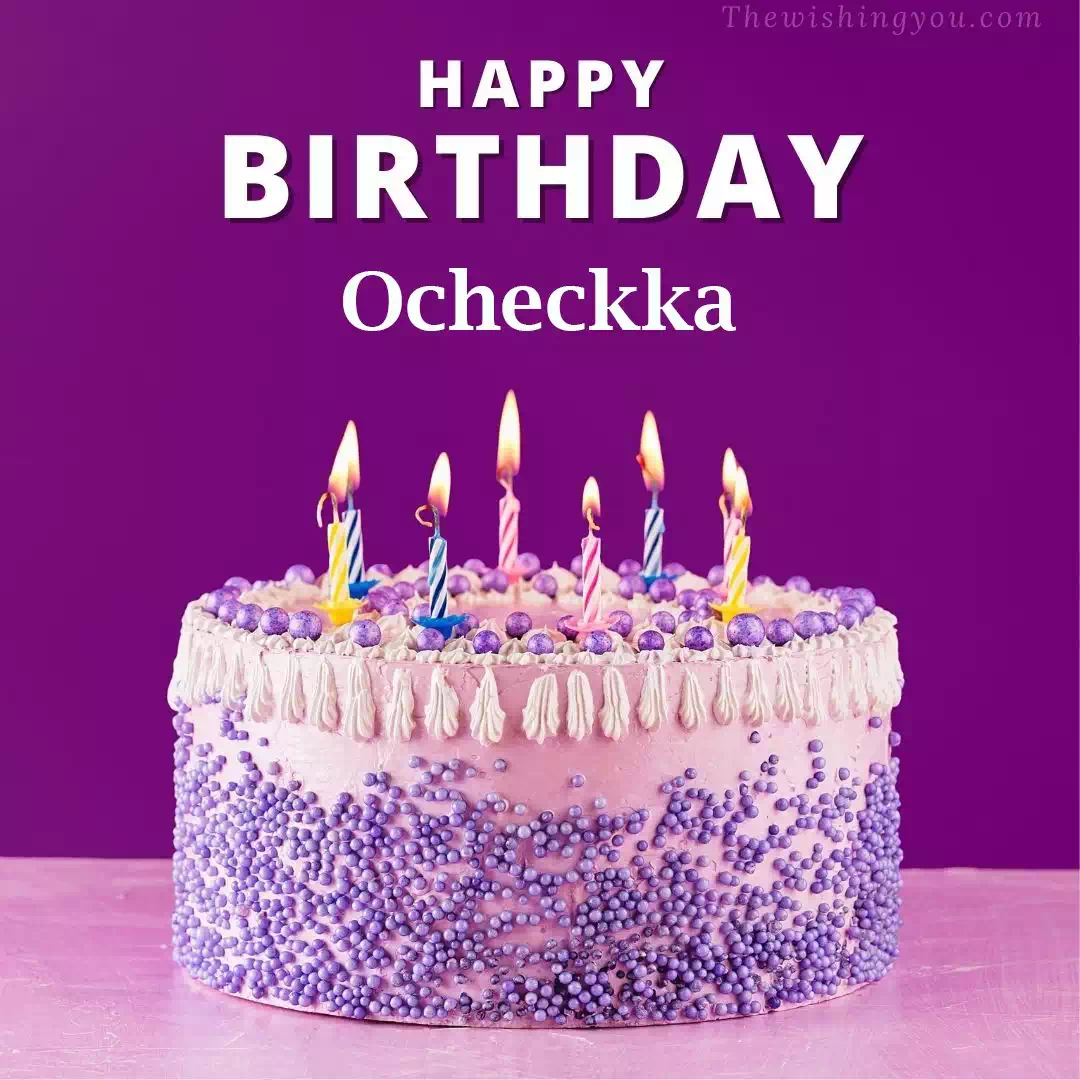 Happy Birthday Ocheckka written on image 4