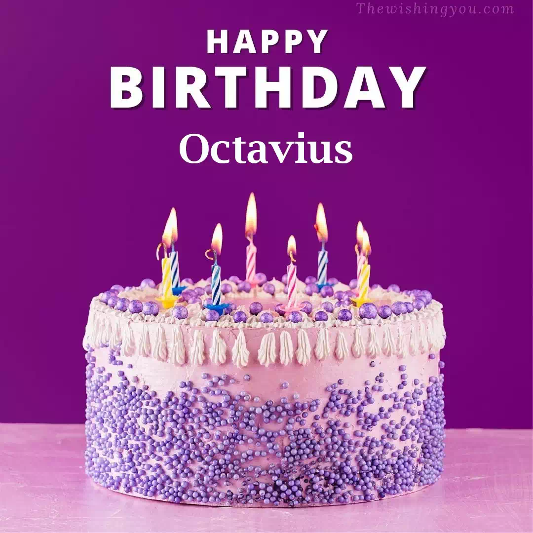 Happy Birthday Octavius written on image 4